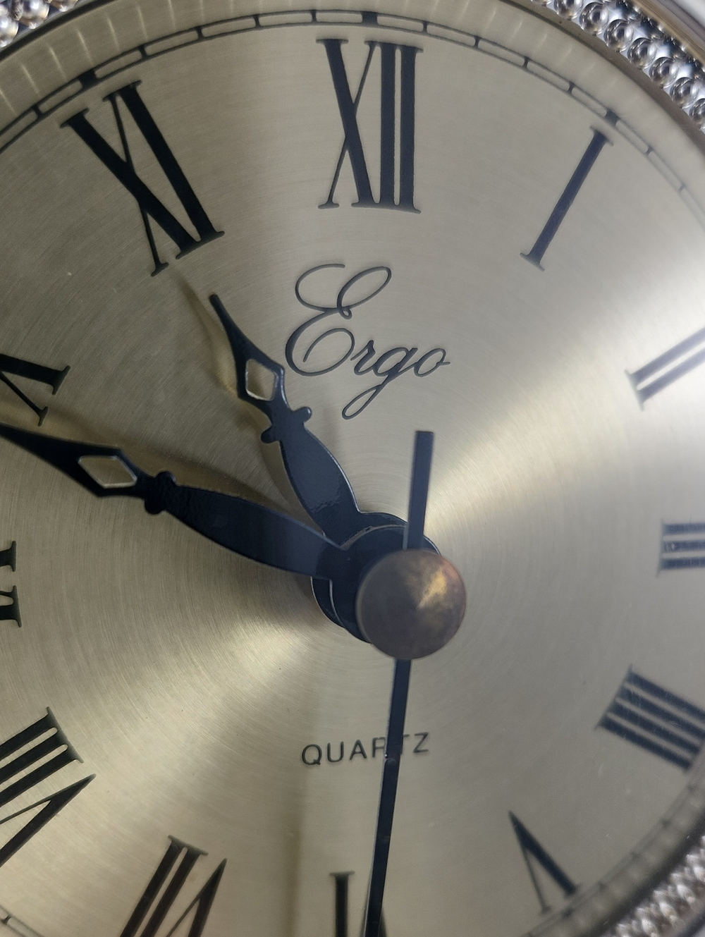 ERGO Quartz Anniversary Clock Carousel Horses Acrylic Dome Clock VTG 80s Works - Picture 4 of 14